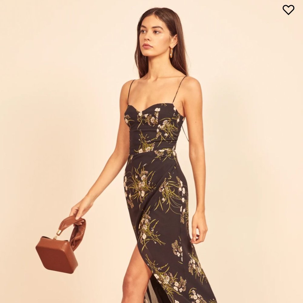 Reformation Kourney Dress in "Veuve" *WORN ONCE*